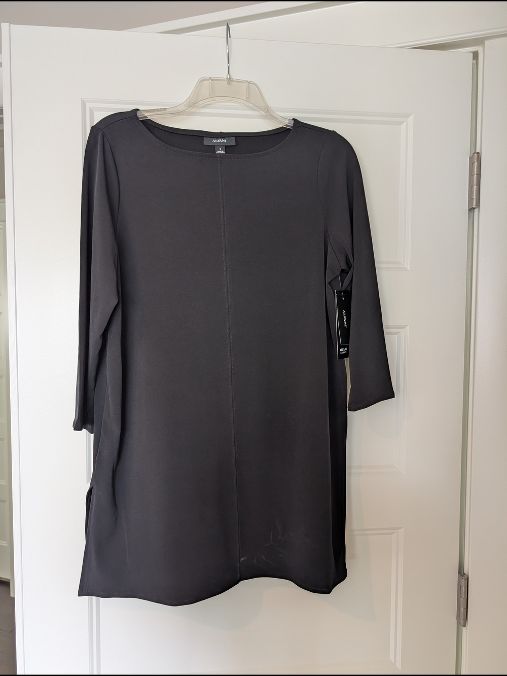 Alfani Deep Black Tunic Top